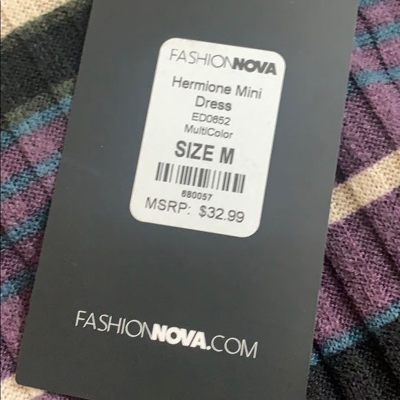 Stripe half sleeve dress - Picture 2 of 2